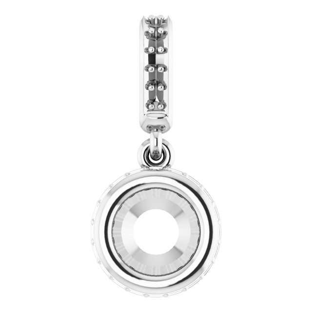 Bezel-Set Hidden Halo-Style Pendant