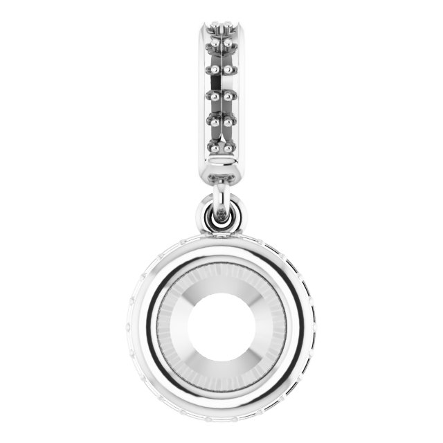 Bezel-Set Hidden Halo-Style Pendant