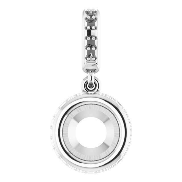 Bezel-Set Hidden Halo-Style Pendant
