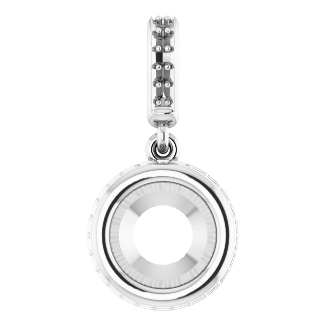 Bezel-Set Hidden Halo-Style Pendant