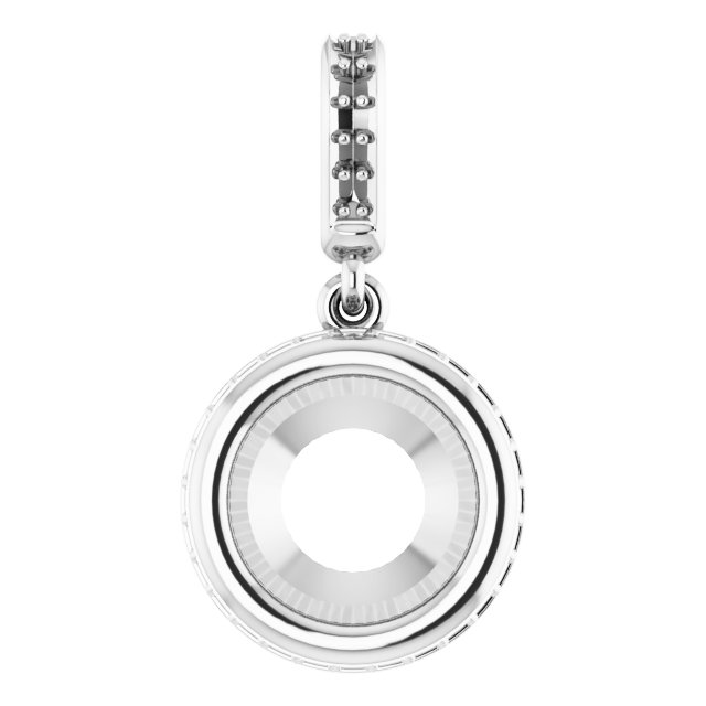 Bezel-Set Hidden Halo-Style Pendant