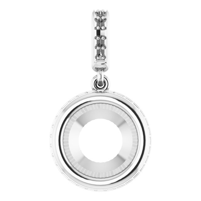 Bezel-Set Hidden Halo-Style Pendant