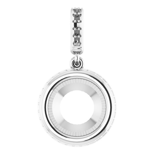 Bezel-Set Hidden Halo-Style Pendant