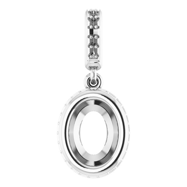 Bezel-Set Hidden Halo-Style Pendant