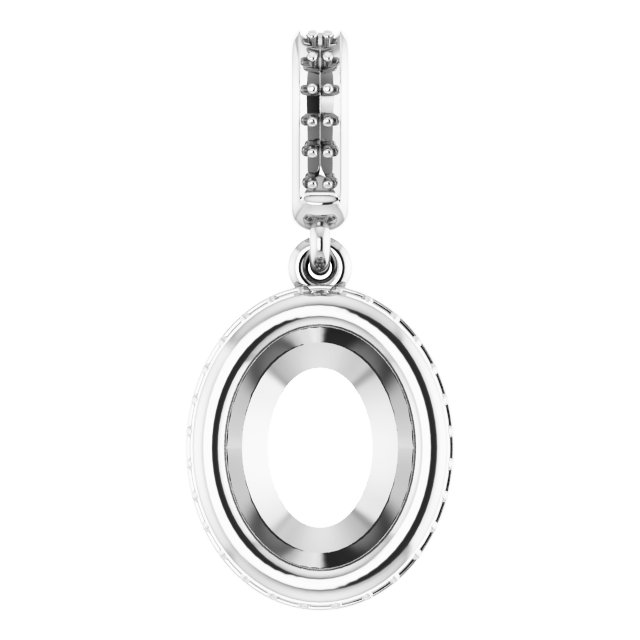Bezel-Set Hidden Halo-Style Pendant