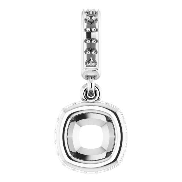 Bezel-Set Hidden Halo-Style Pendant