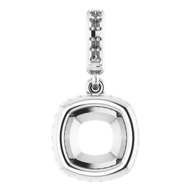 Bezel-Set Hidden Halo-Style Pendant