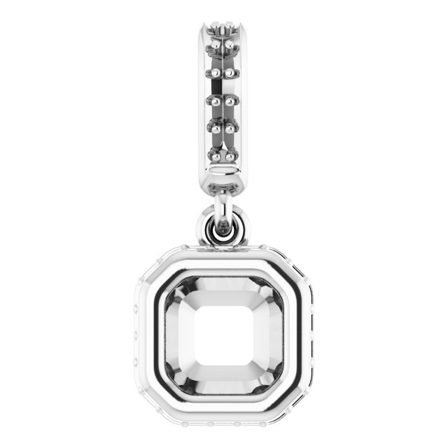 Bezel-Set Hidden Halo-Style Pendant
