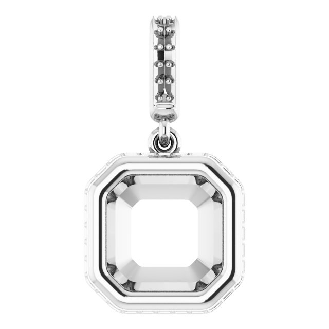 Bezel-Set Hidden Halo-Style Pendant