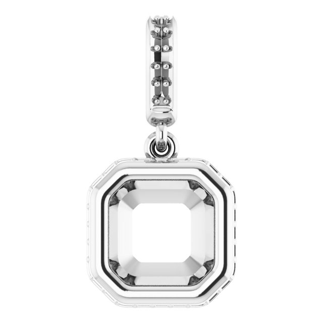 Bezel-Set Hidden Halo-Style Pendant