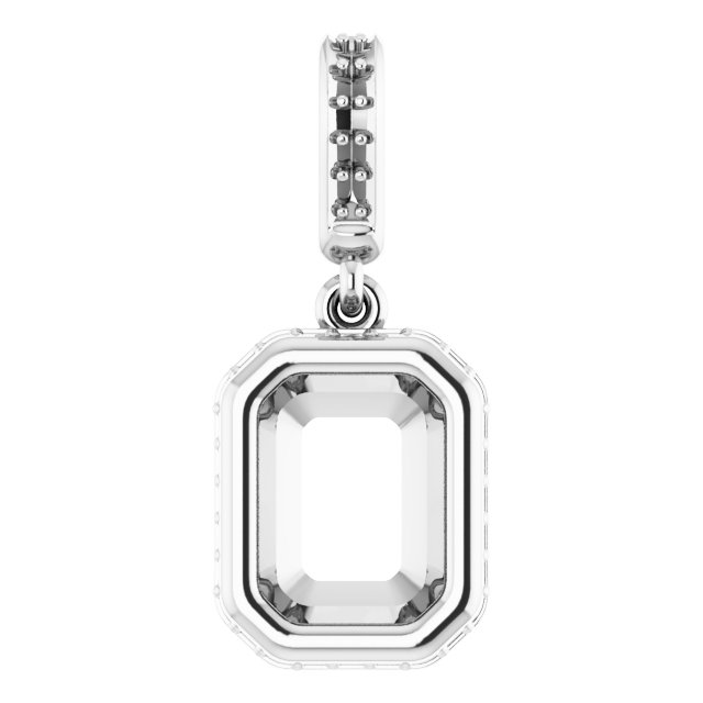 Bezel-Set Hidden Halo-Style Pendant