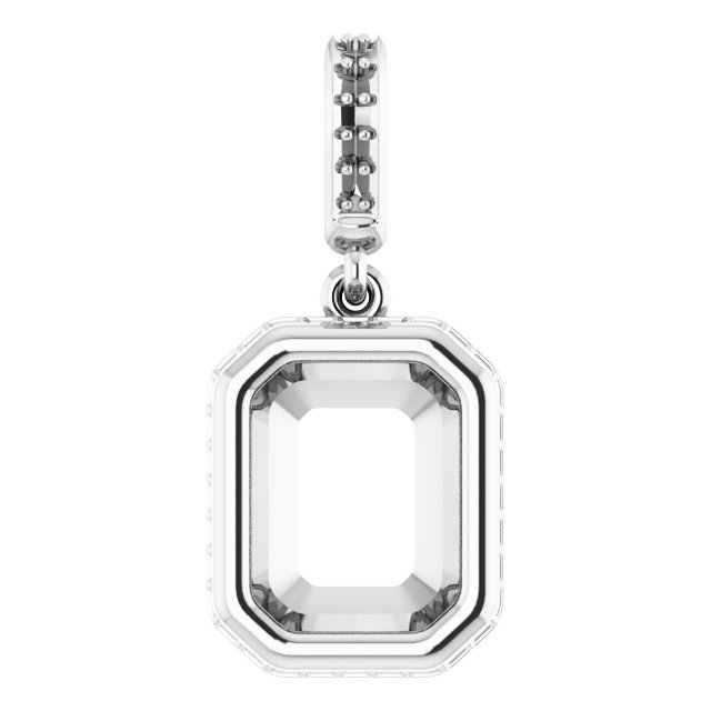 Bezel-Set Hidden Halo-Style Pendant
