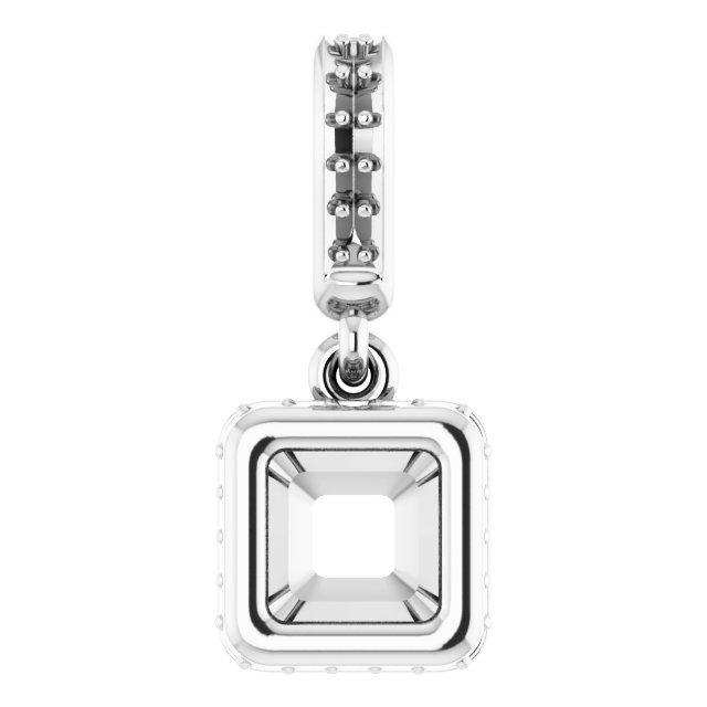 Bezel-Set Hidden Halo-Style Pendant
