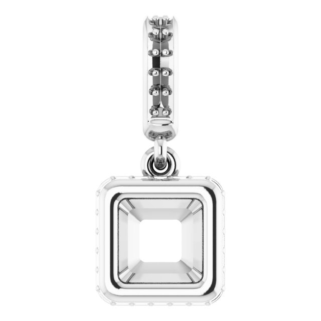 Bezel-Set Hidden Halo-Style Pendant