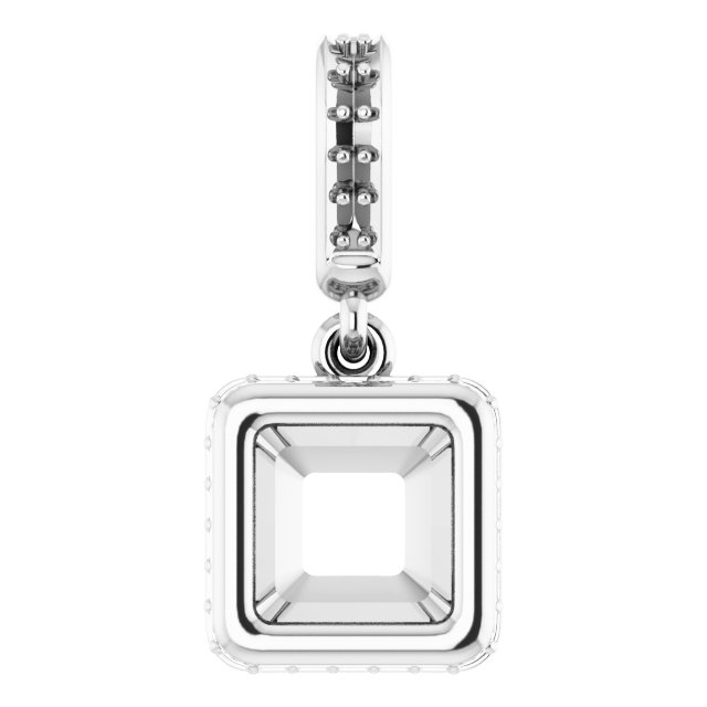 Bezel-Set Hidden Halo-Style Pendant