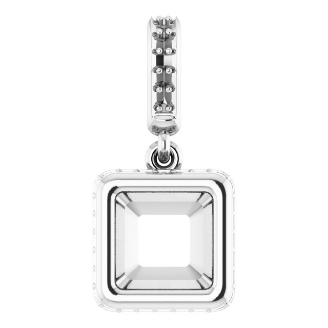 Bezel-Set Hidden Halo-Style Pendant