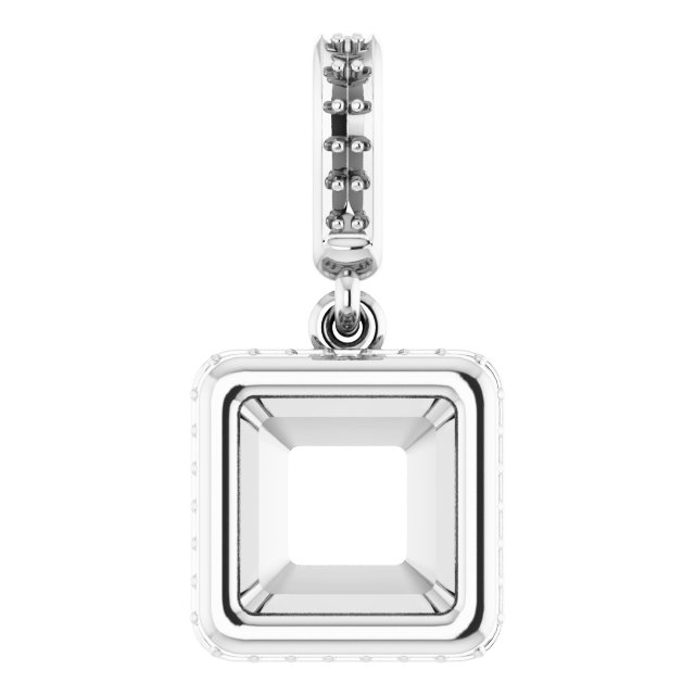 Bezel-Set Hidden Halo-Style Pendant