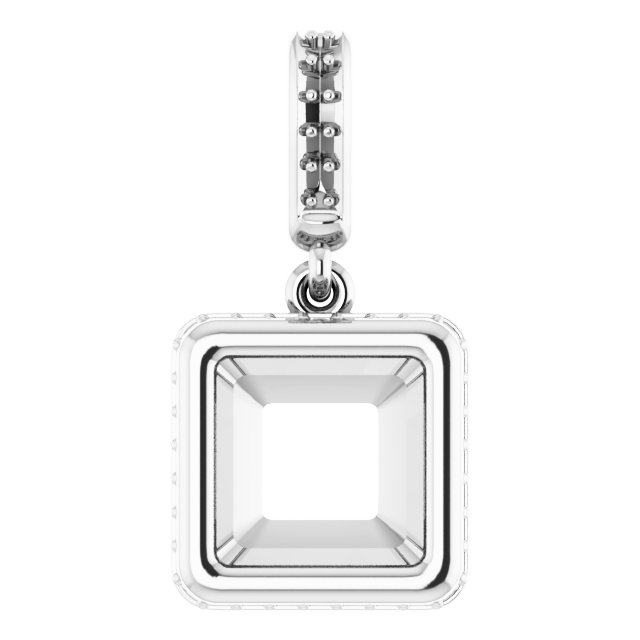 Bezel-Set Hidden Halo-Style Pendant