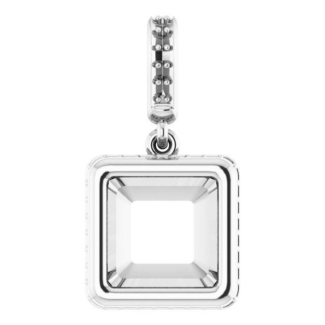 Bezel-Set Hidden Halo-Style Pendant