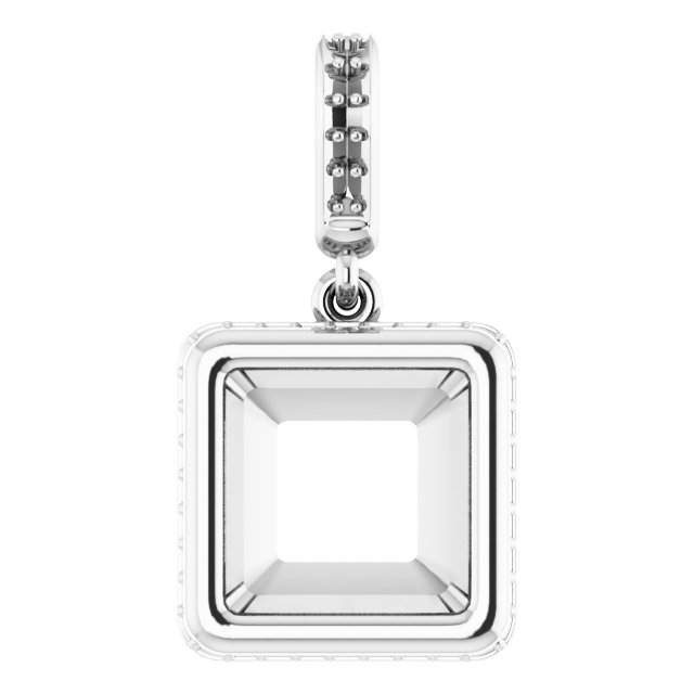 Bezel-Set Hidden Halo-Style Pendant