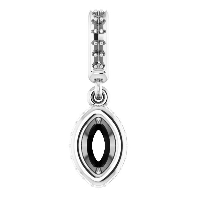 Bezel-Set Hidden Halo-Style Pendant