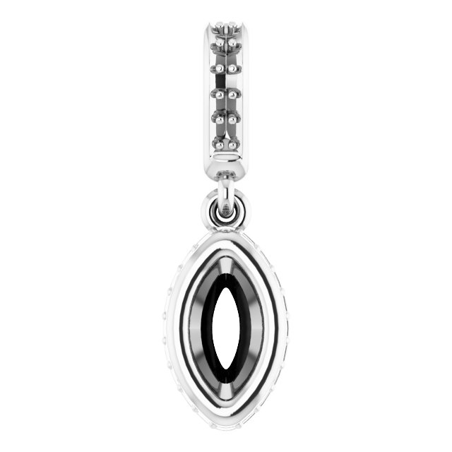 Bezel-Set Hidden Halo-Style Pendant