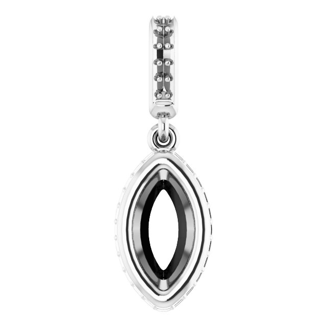 Bezel-Set Hidden Halo-Style Pendant