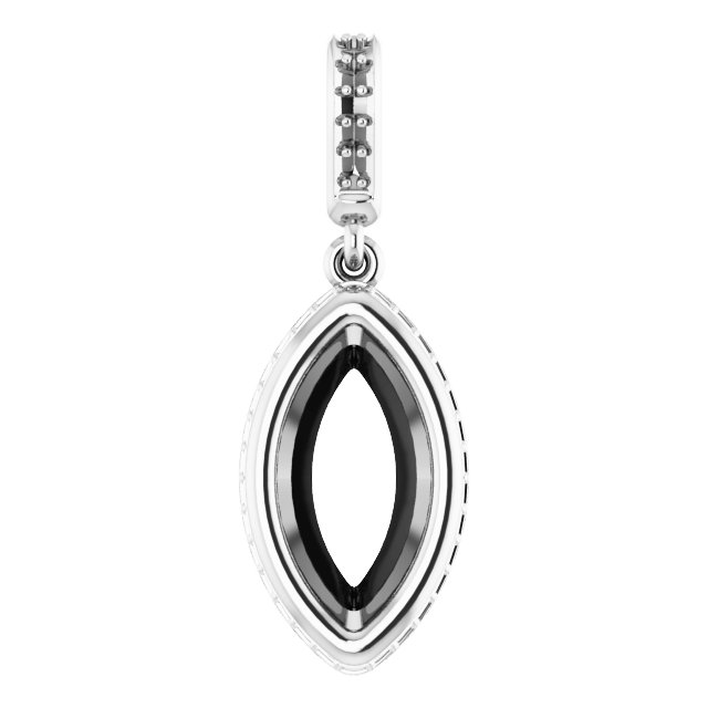 Bezel-Set Hidden Halo-Style Pendant