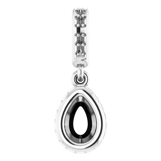 Bezel-Set Hidden Halo-Style Pendant