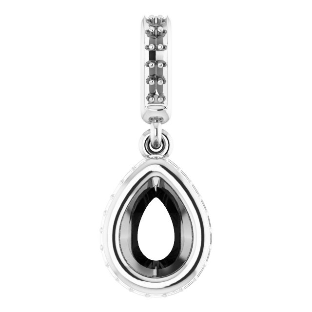 Bezel-Set Hidden Halo-Style Pendant