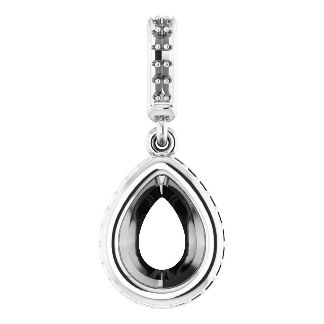 Bezel-Set Hidden Halo-Style Pendant