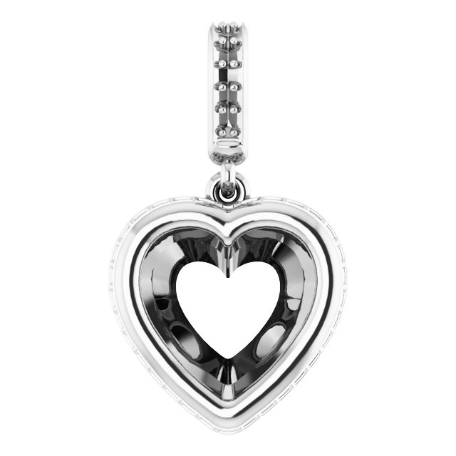 Bezel-Set Hidden Halo-Style Pendant