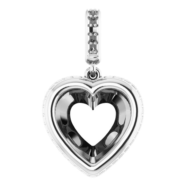 Bezel-Set Hidden Halo-Style Pendant