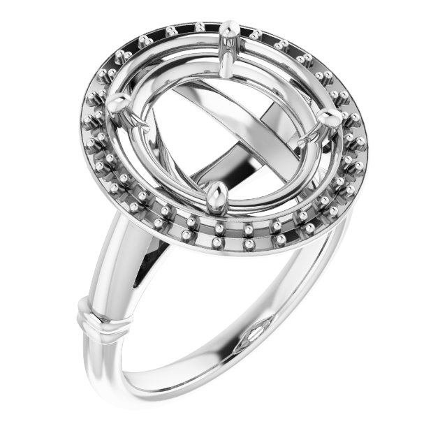 Halo-Style Engagement Ring