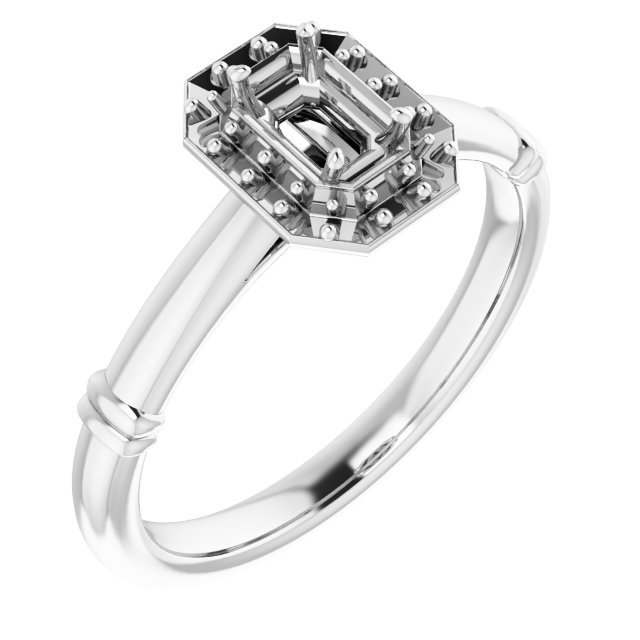 Halo-Style Engagement Ring