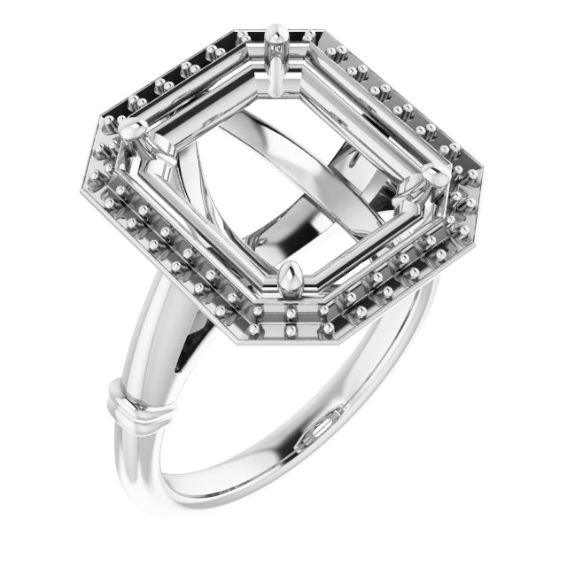 Halo-Style Engagement Ring