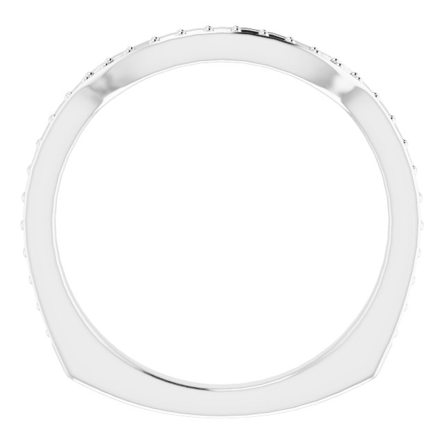 Band Mounting for 10 x 10 mm Square Ring view 2