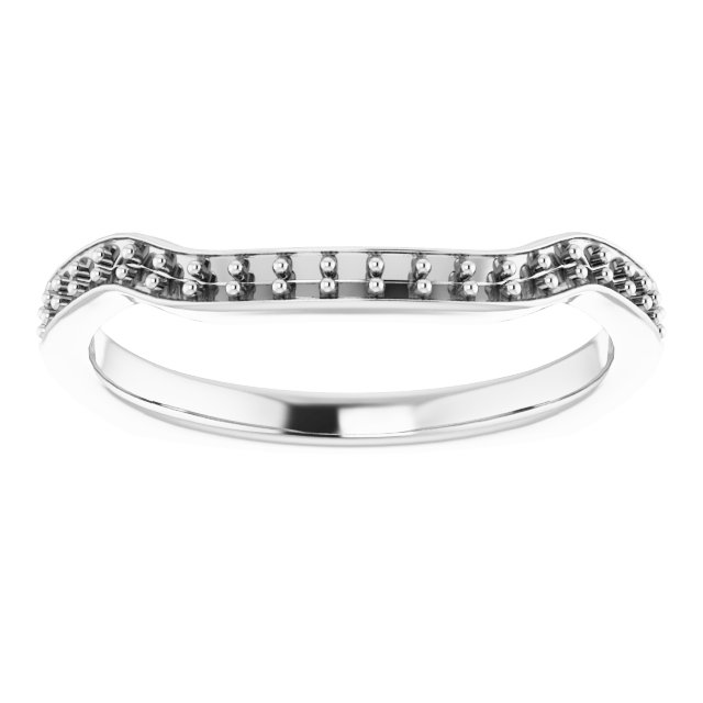 Band Mounting for 10 x 10 mm Square Ring view 3