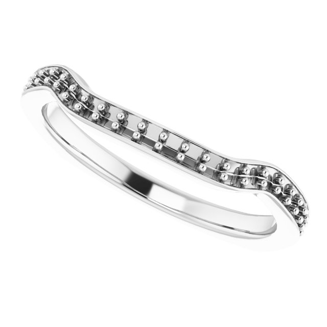 Band Mounting for 10 x 10 mm Square Ring view 5