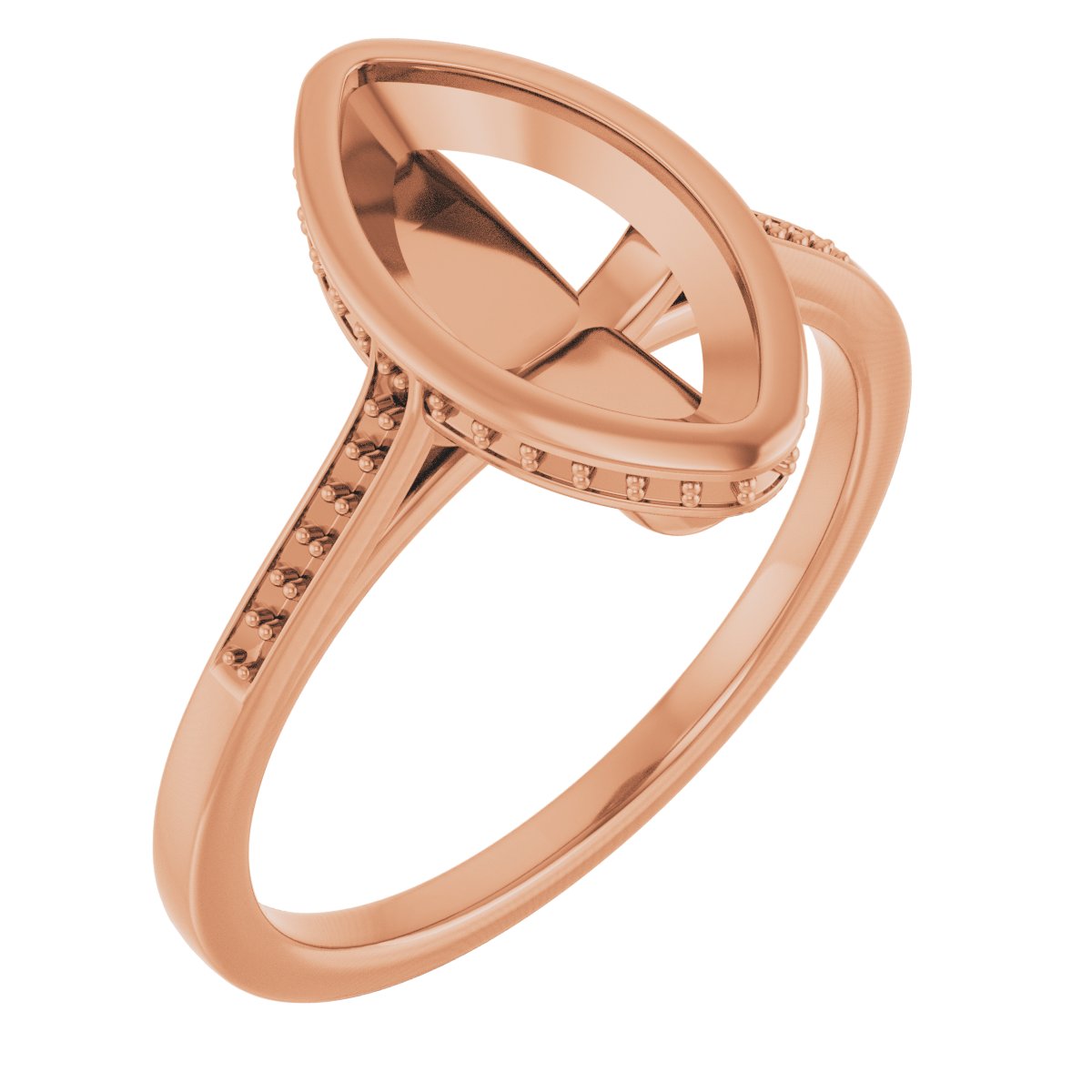 Bezel-Set Accented Engagement Ring
