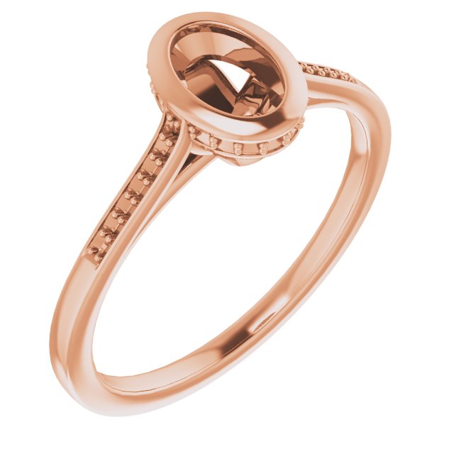 Bezel-Set Accented Engagement Ring