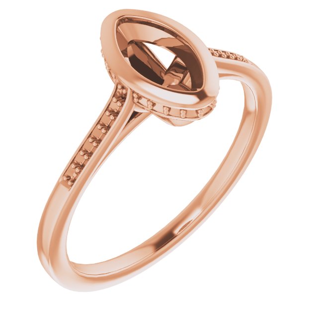 Bezel-Set Accented Engagement Ring