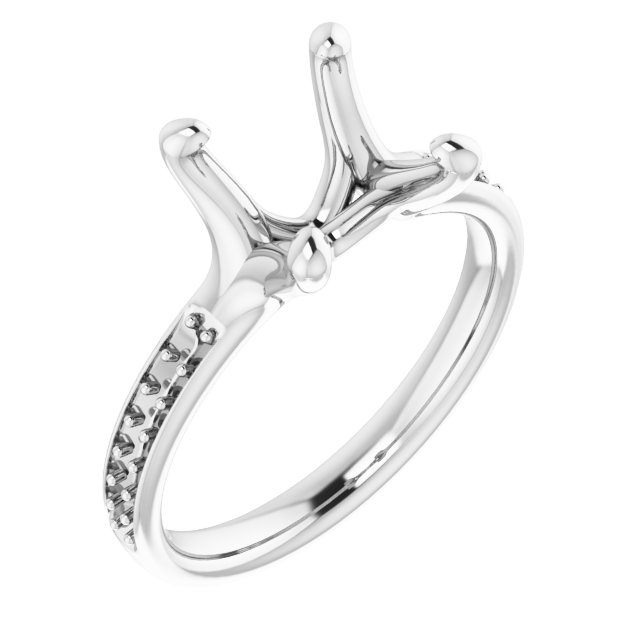 Accented Engagement Ring