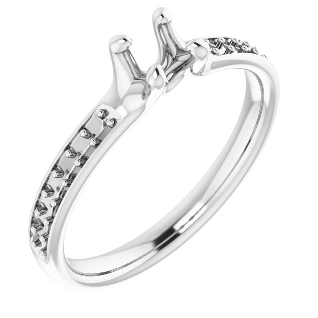 Accented Engagement Ring