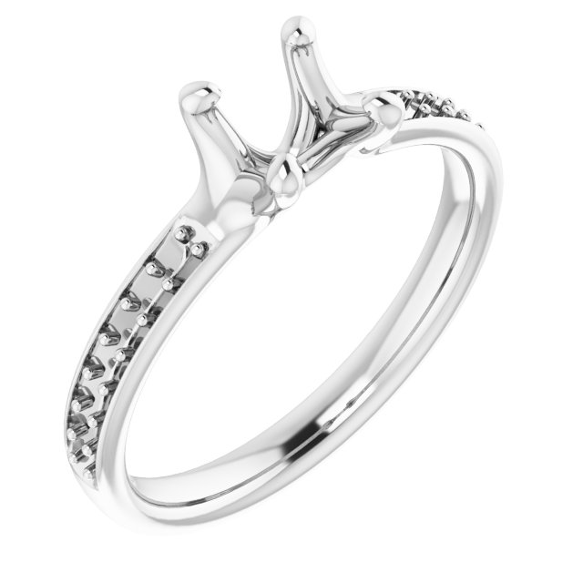 Accented Engagement Ring