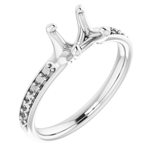 Accented Engagement Ring