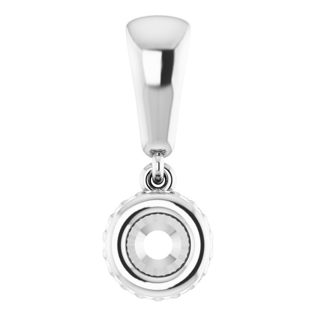 Bezel-Set Solitaire Pendant
