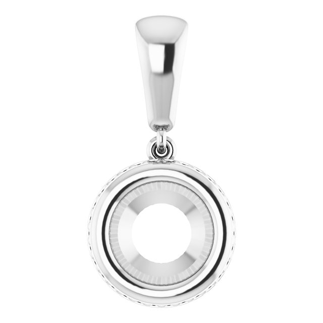 Bezel-Set Solitaire Pendant