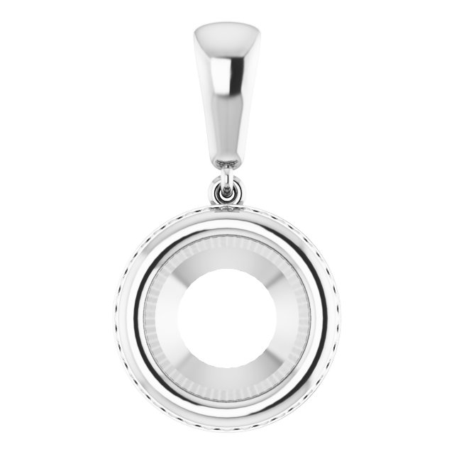 Bezel-Set Solitaire Pendant