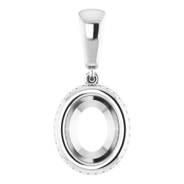 Bezel-Set Solitaire Pendant